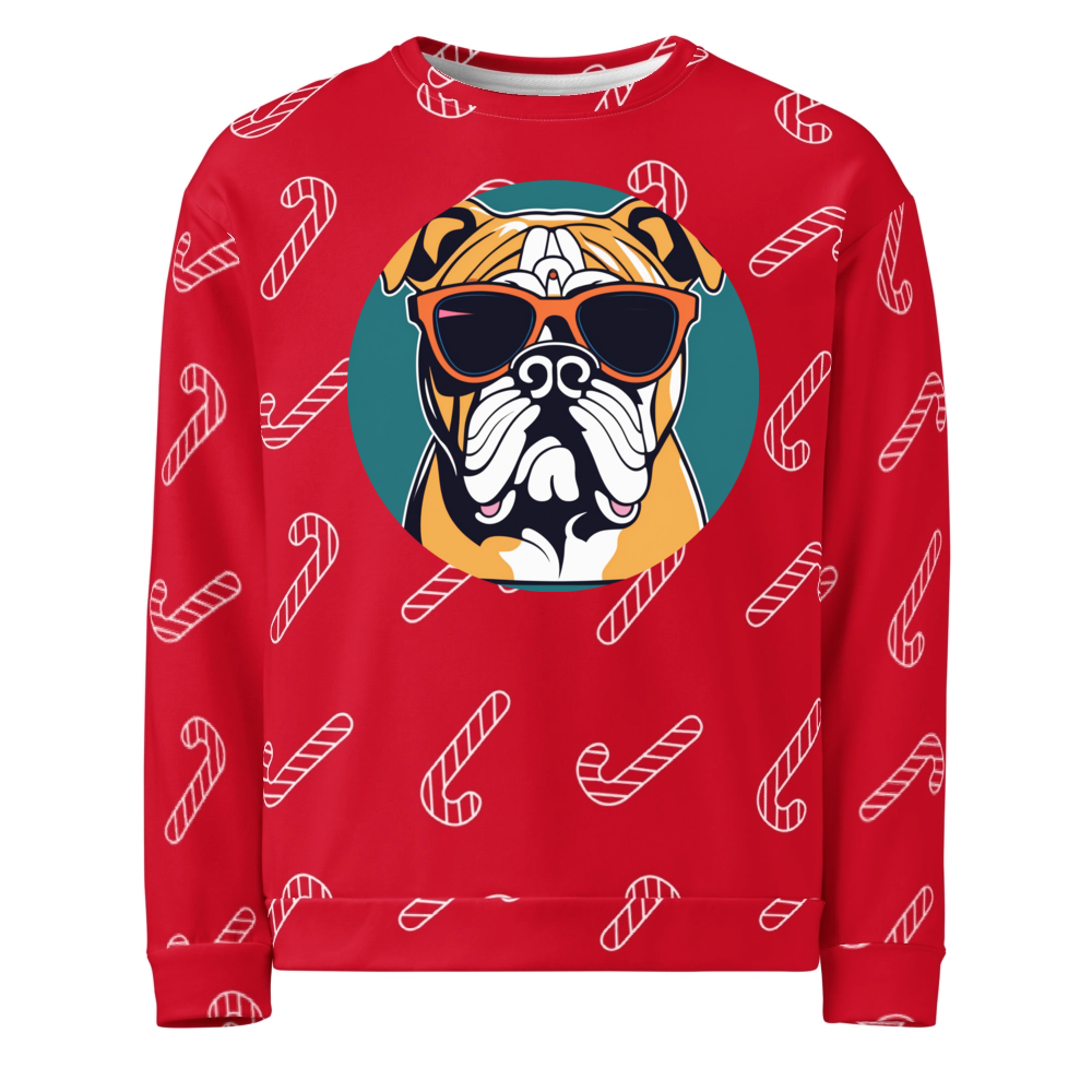 PugMug Custom Bulldog Ugly Christmas Sweatshirt