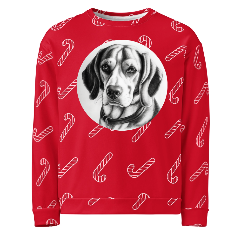 PugMug Custom Beagle Ugly Christmas Sweatshirt