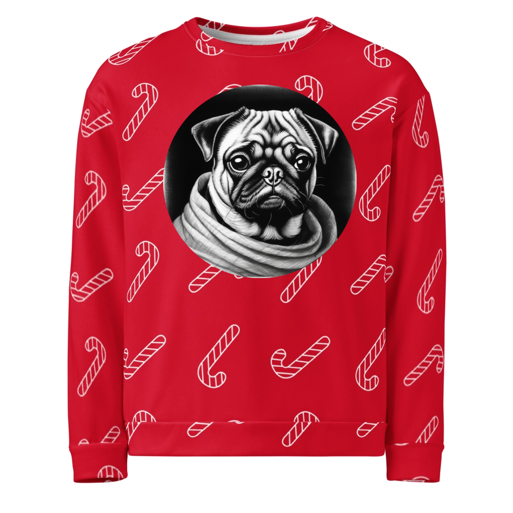 PugMug Custom Pug Ugly Christmas Sweatshirt