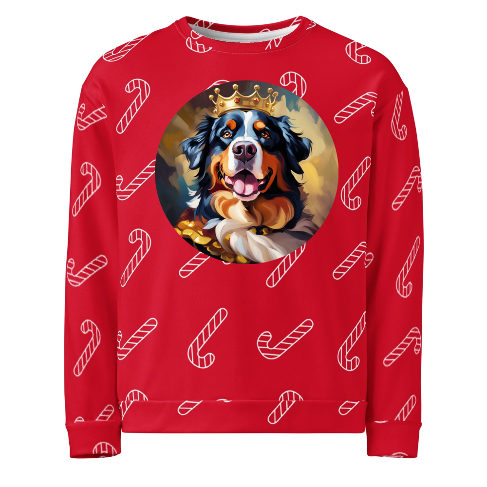 PugMug Custom Bernese Mountain Dog Ugly Christmas Sweatshirt
