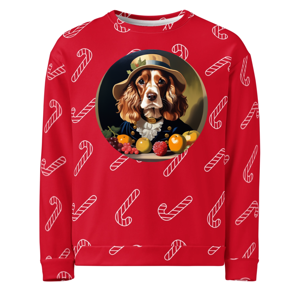 PugMug Custom Cocker Spaniel Ugly Christmas Sweatshirt
