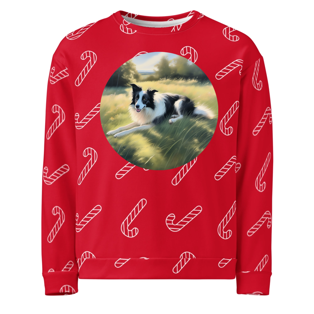 PugMug Custom Border Collie Ugly Christmas Sweatshirt
