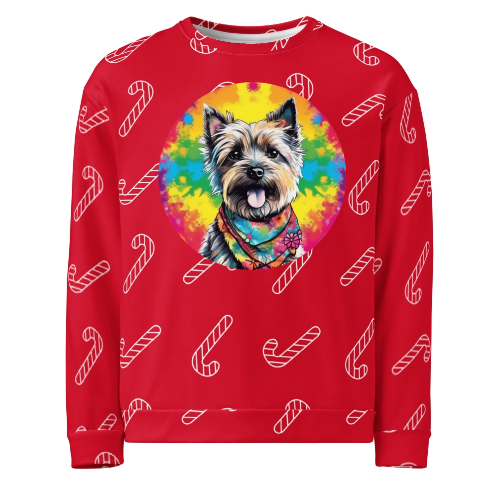 PugMug Custom Cairn Terrier Ugly Christmas Sweatshirt