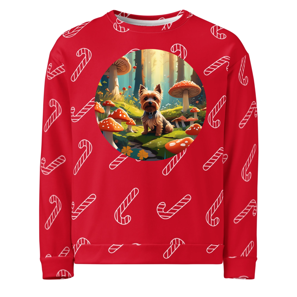 PugMug Custom Cairn Terrier Ugly Christmas Sweatshirt