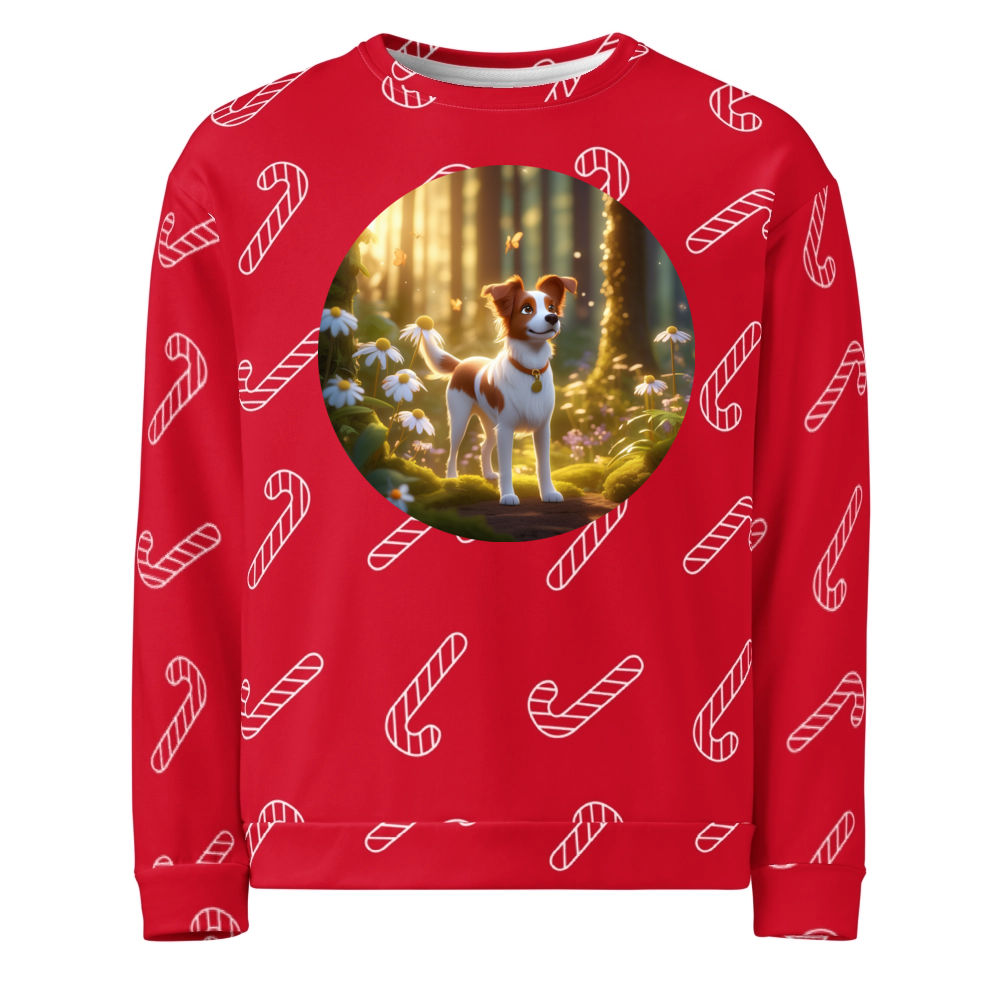 PugMug Custom Brittany Dog Ugly Christmas Sweatshirt