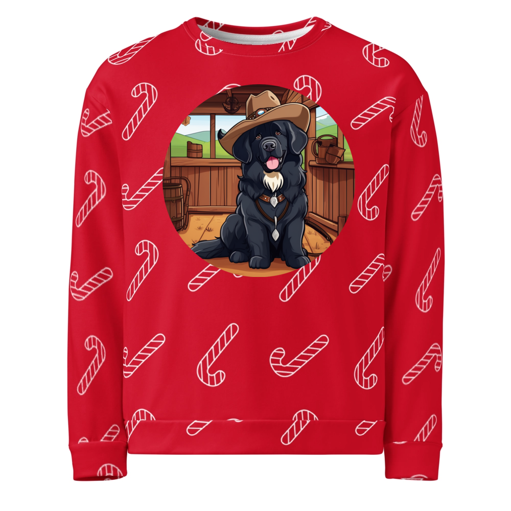PugMug Custom Newfoundland Ugly Christmas Sweatshirt