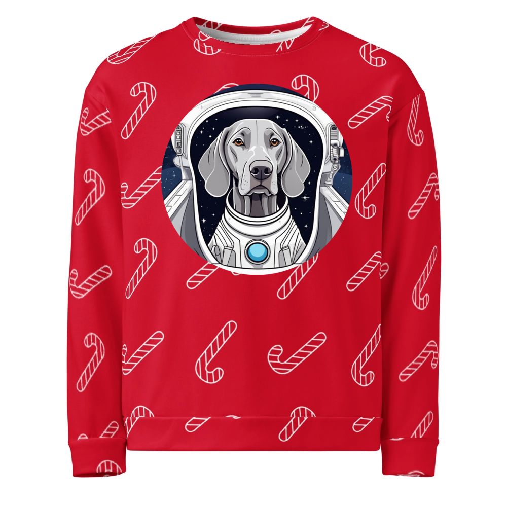PugMug Custom Weimaraner Ugly Christmas Sweatshirt