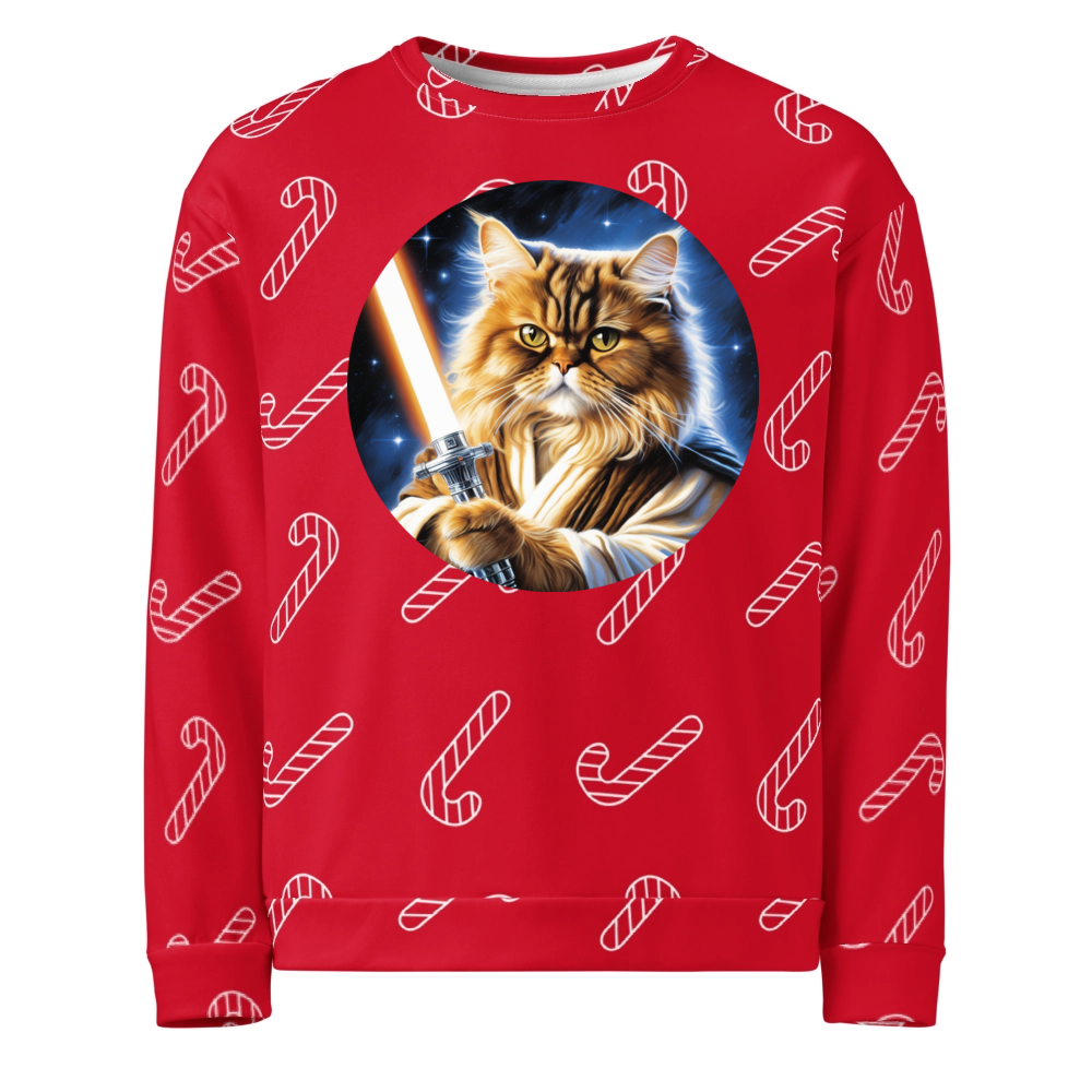 PugMug Custom Tabby Persian Cat Ugly Christmas Sweatshirt
