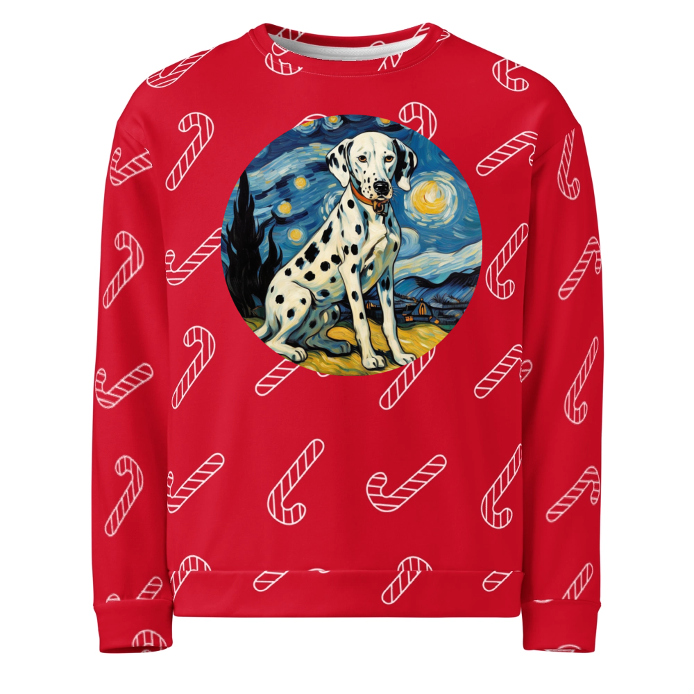 PugMug Custom Dalmatian Ugly Christmas Sweatshirt
