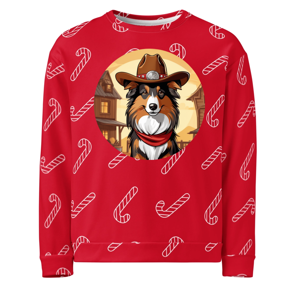 PugMug Custom Shetland Sheepdog Ugly Christmas Sweatshirt