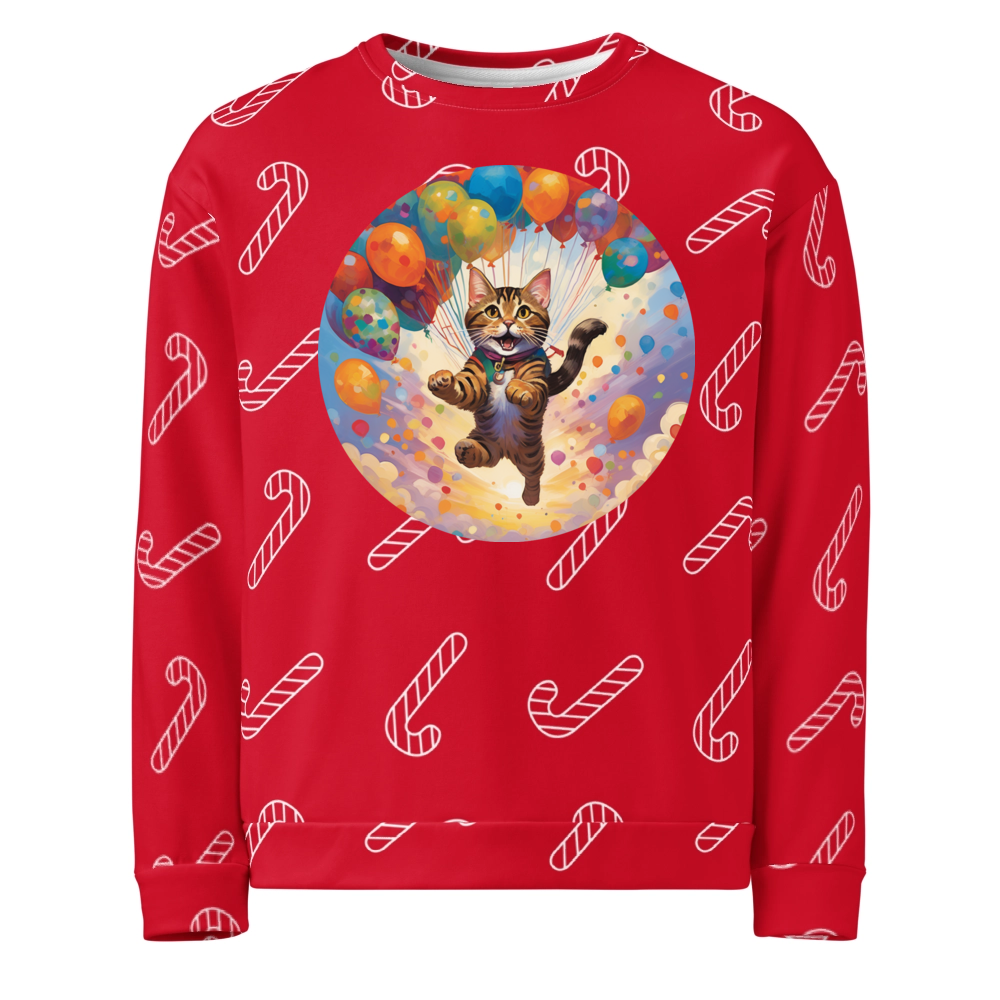 PugMug Custom Tabby Exotic Cat Ugly Christmas Sweatshirt