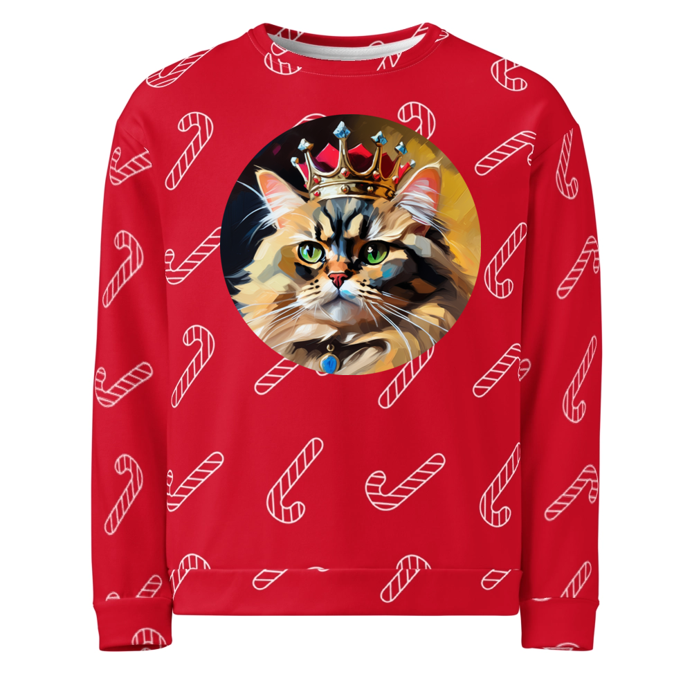 PugMug Custom Tabby Persian Cat Ugly Christmas Sweatshirt