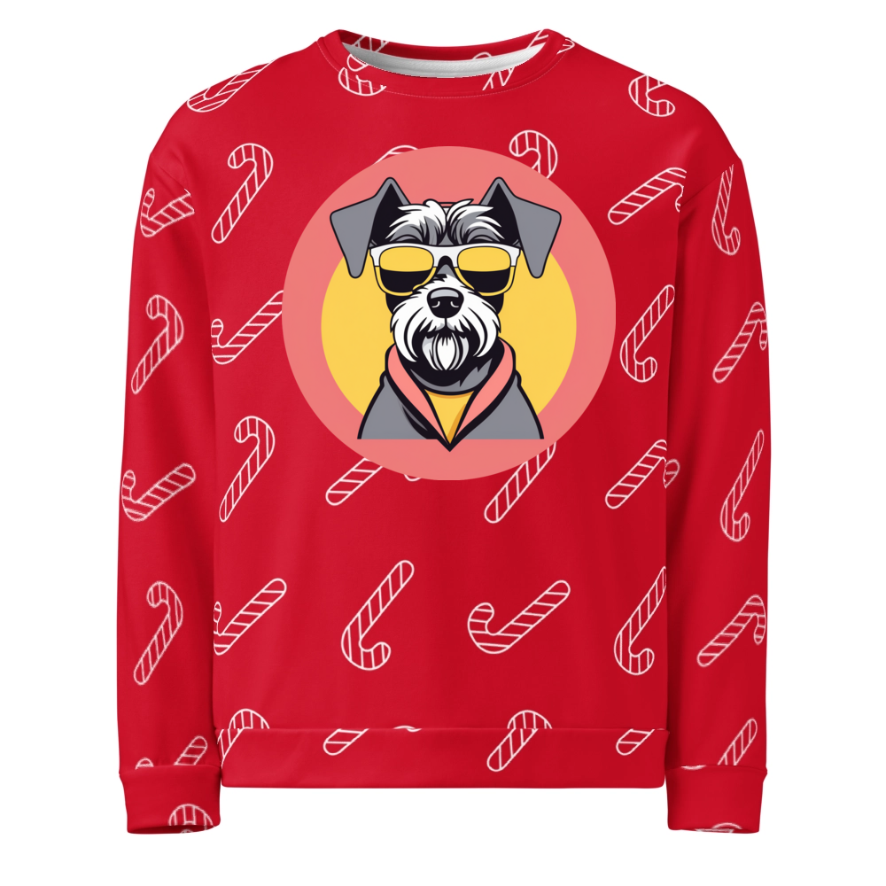 PugMug Custom Miniature Schnauzer Ugly Christmas Sweatshirt