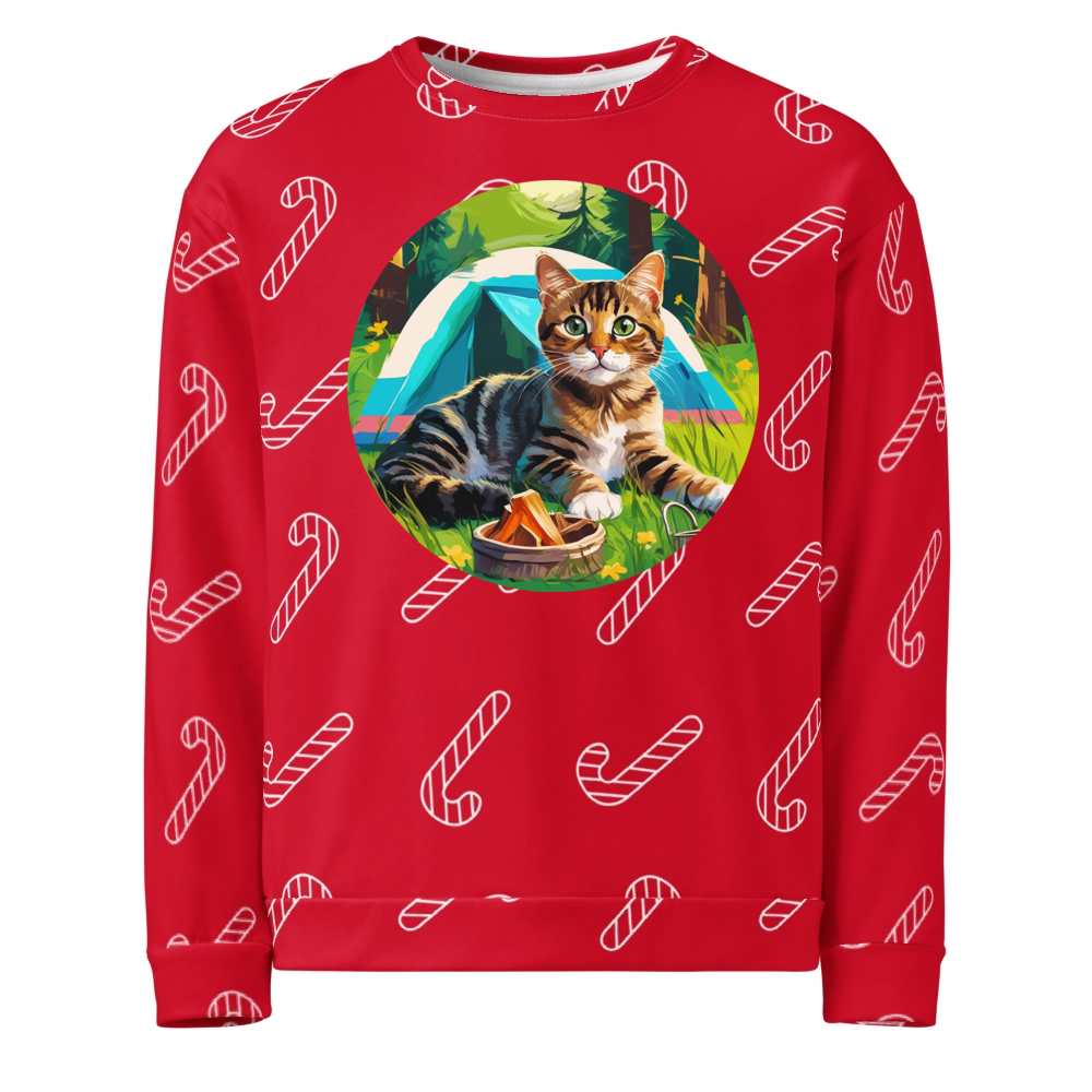 PugMug Custom Tabby Companion Cat Ugly Christmas Sweatshirt
