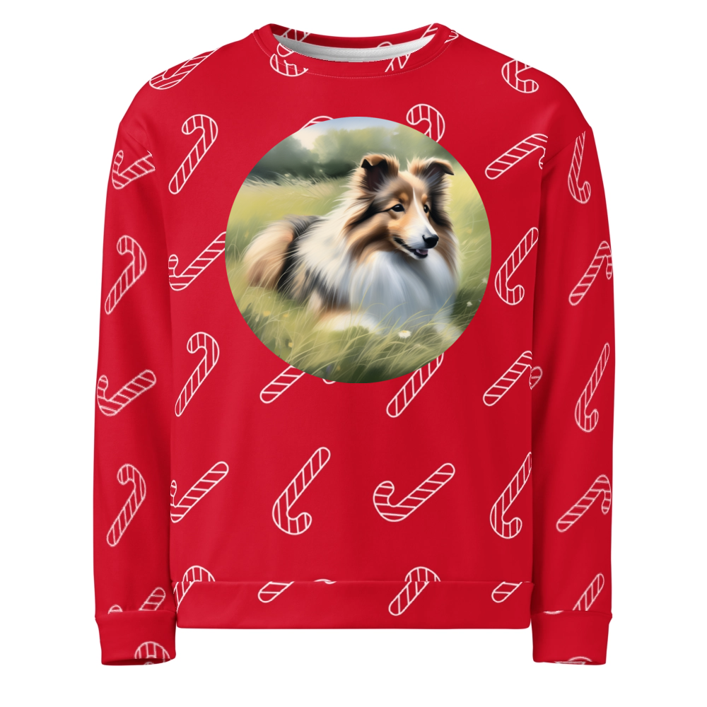PugMug Custom Shetland Sheepdog Ugly Christmas Sweatshirt