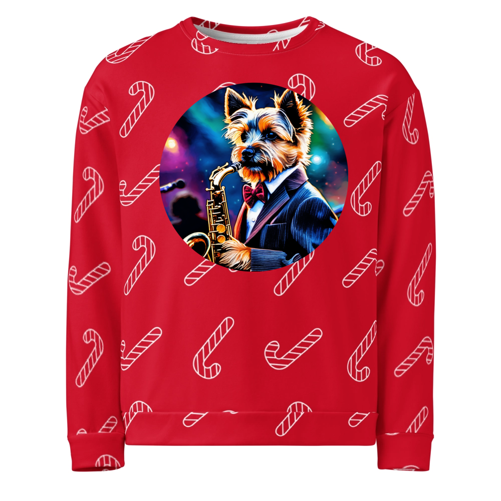 PugMug Custom Cairn Terrier Ugly Christmas Sweatshirt