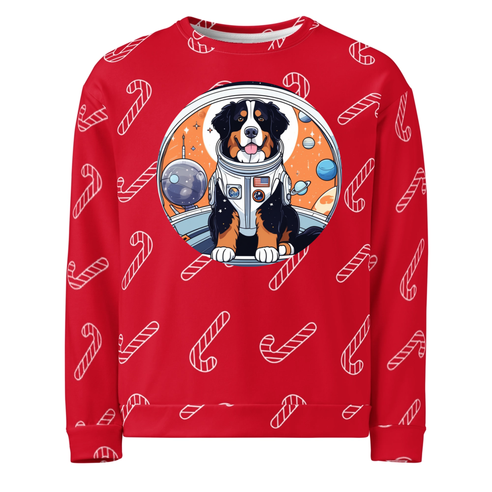 PugMug Custom Bernese Mountain Dog Ugly Christmas Sweatshirt