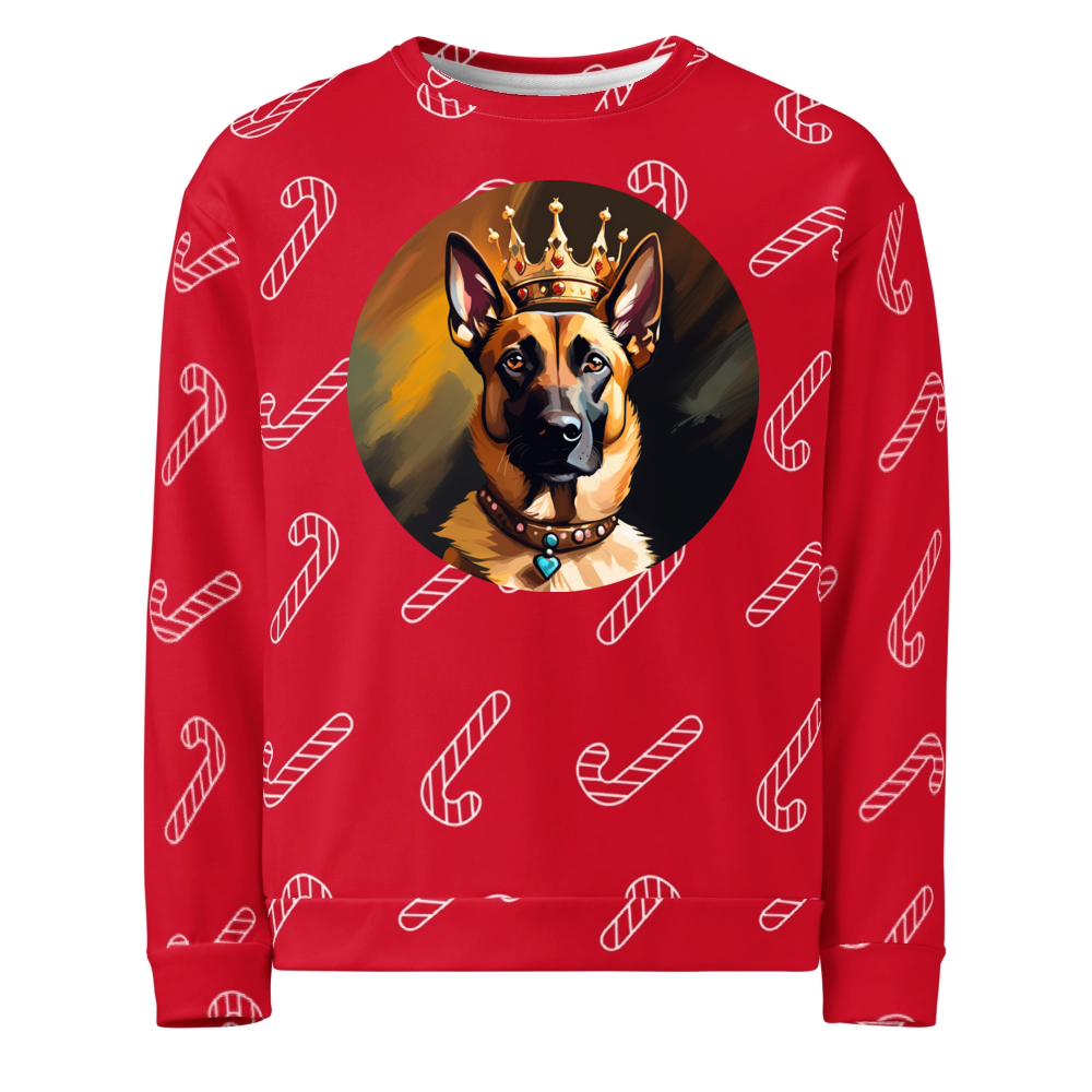 PugMug Custom Belgian Malinois Ugly Christmas Sweatshirt