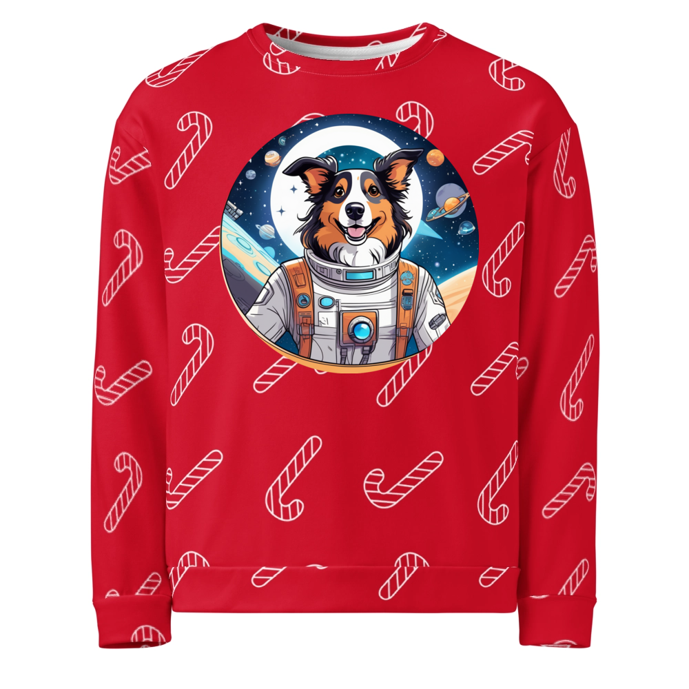 PugMug Custom Collie Ugly Christmas Sweatshirt