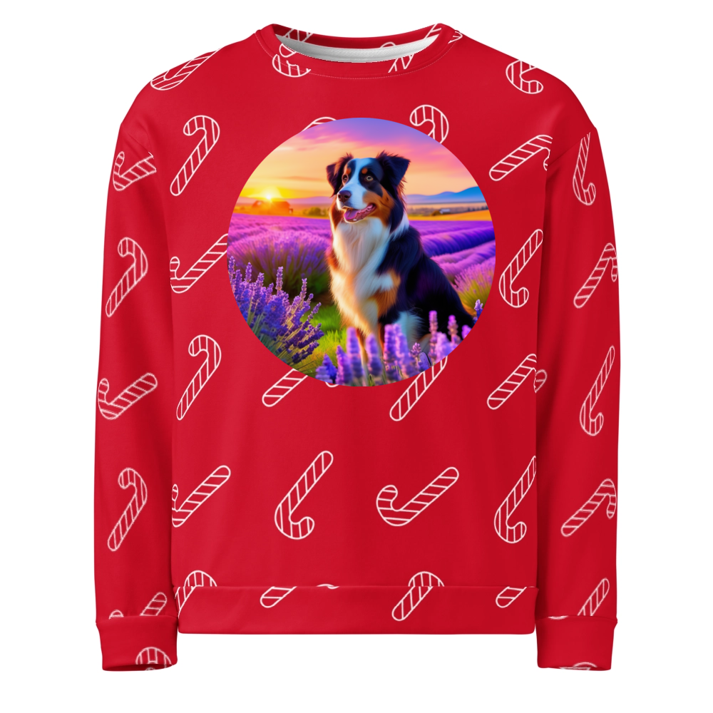 PugMug Custom Miniature American Shepherd Ugly Christmas Sweatshirt