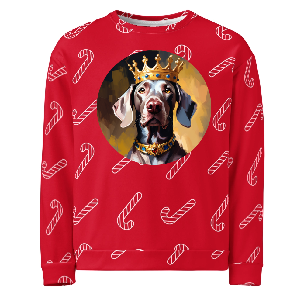 PugMug Custom Weimaraner Ugly Christmas Sweatshirt