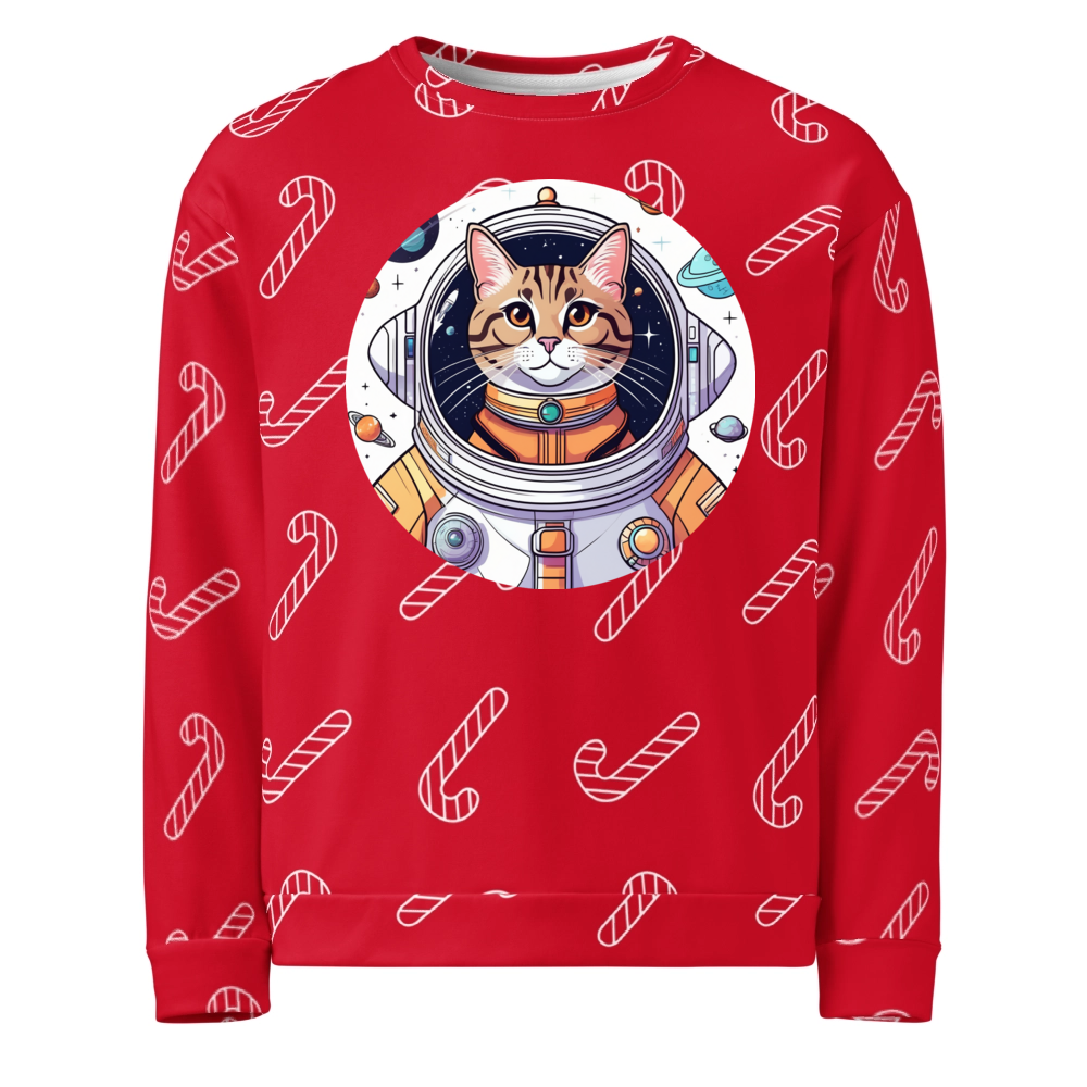 PugMug Custom Tabby Exotic Cat Ugly Christmas Sweatshirt