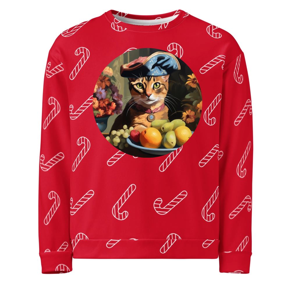 PugMug Custom Tabby Abyssinian Cat Ugly Christmas Sweatshirt