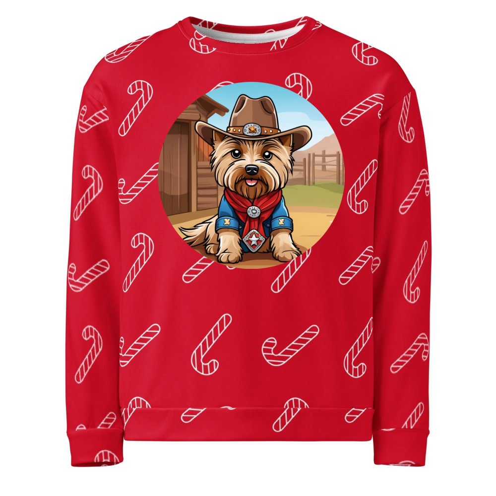 PugMug Custom Cairn Terrier Ugly Christmas Sweatshirt