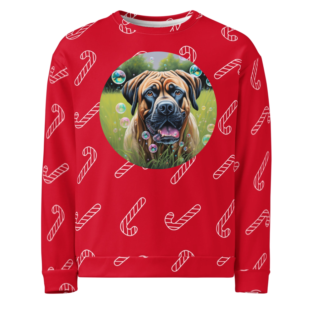PugMug Custom Mastiff Ugly Christmas Sweatshirt