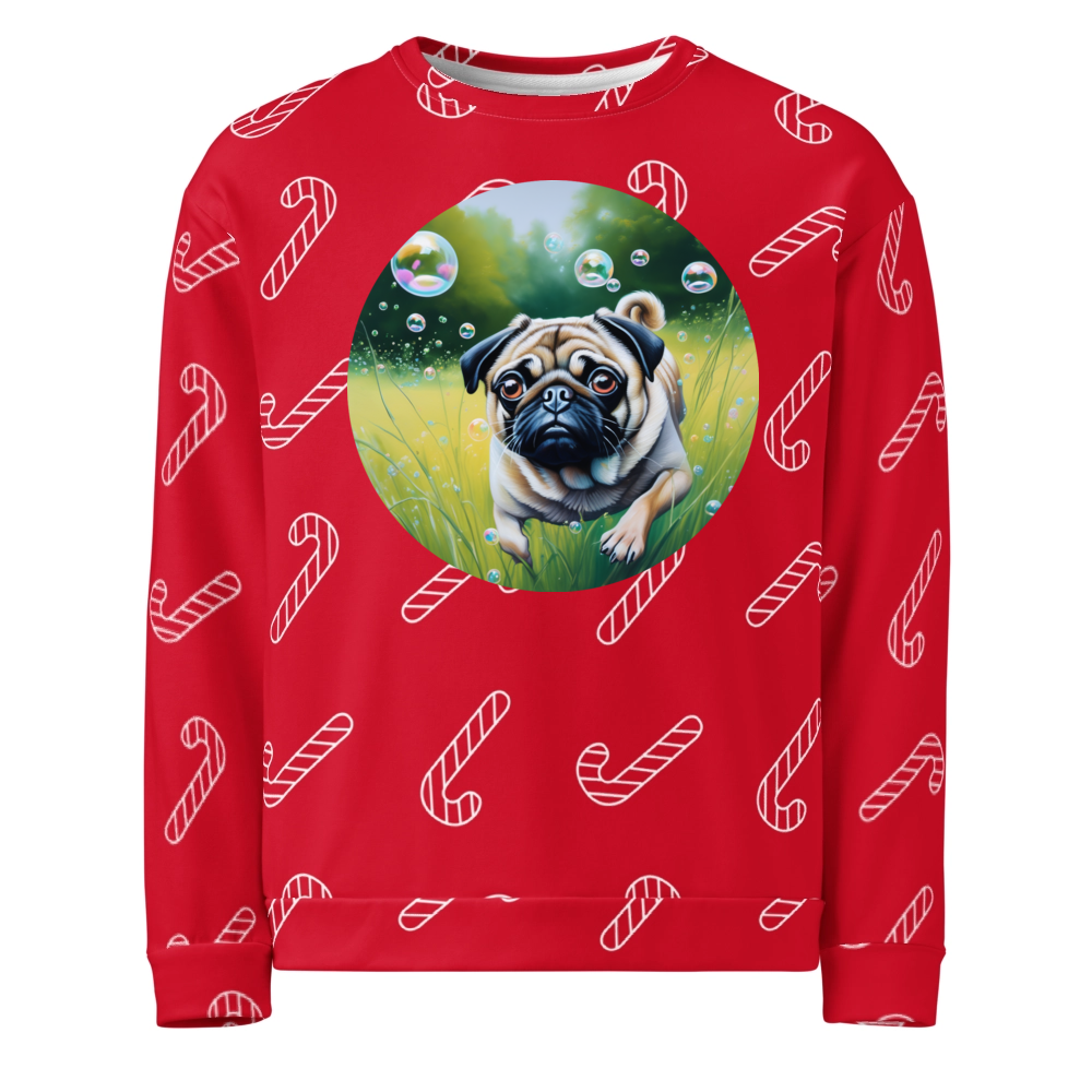 PugMug Custom Pug Ugly Christmas Sweatshirt
