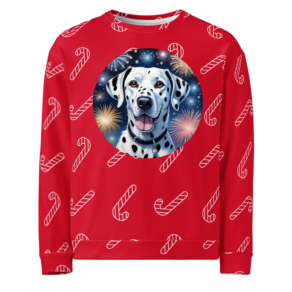PugMug Custom Dalmatian Ugly Christmas Sweatshirt