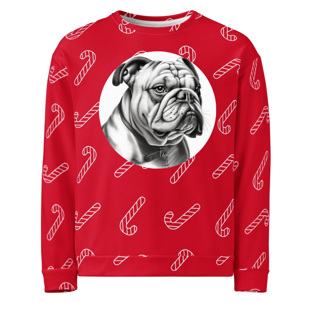 PugMug Custom Bulldog Ugly Christmas Sweatshirt