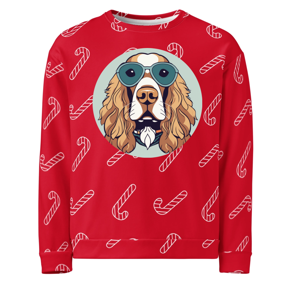 PugMug Custom English Cocker Spaniel Ugly Christmas Sweatshirt