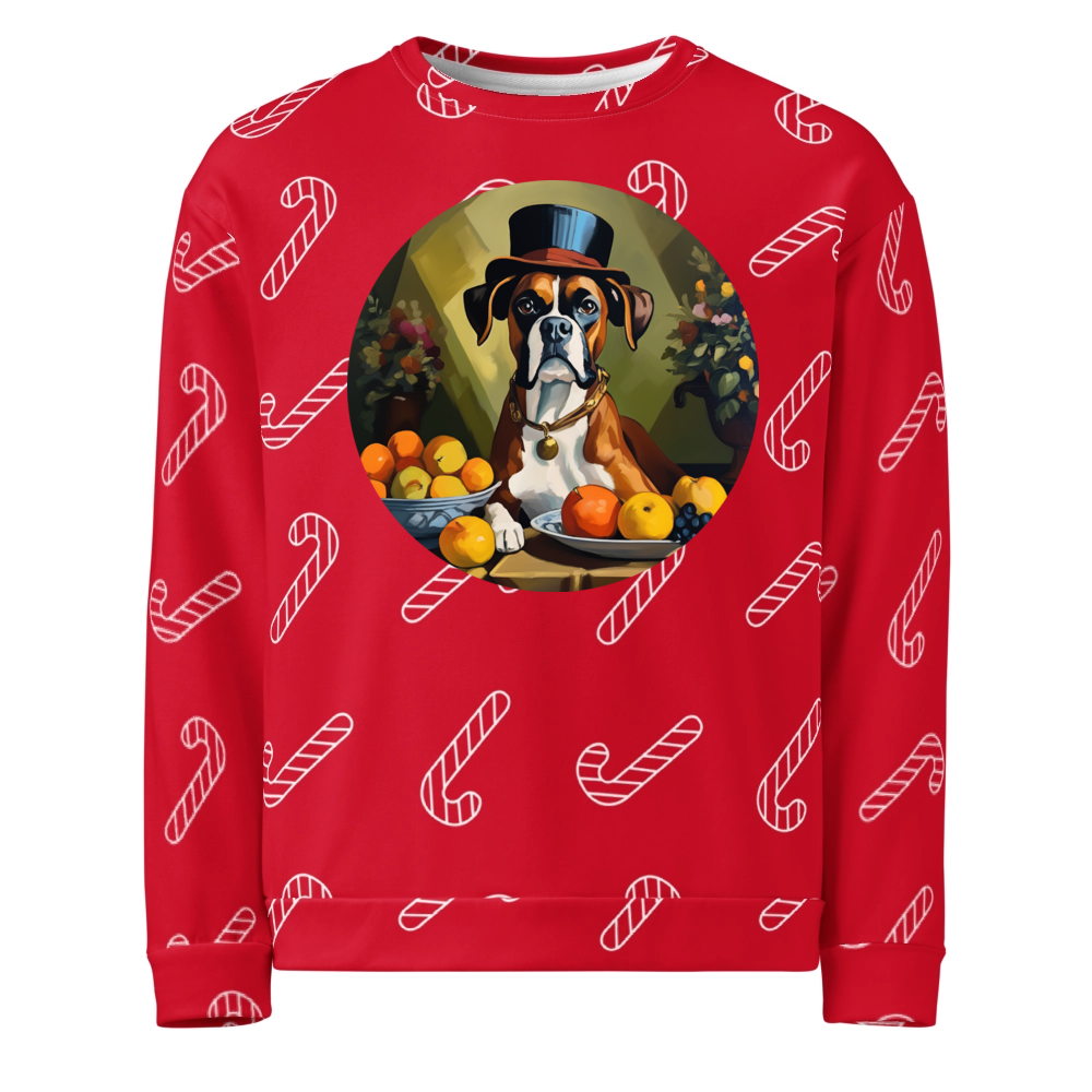 PugMug Custom Boxer Dog Ugly Christmas Sweatshirt