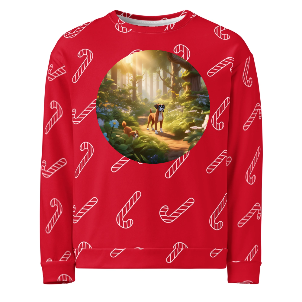 PugMug Custom Boxer Dog Ugly Christmas Sweatshirt