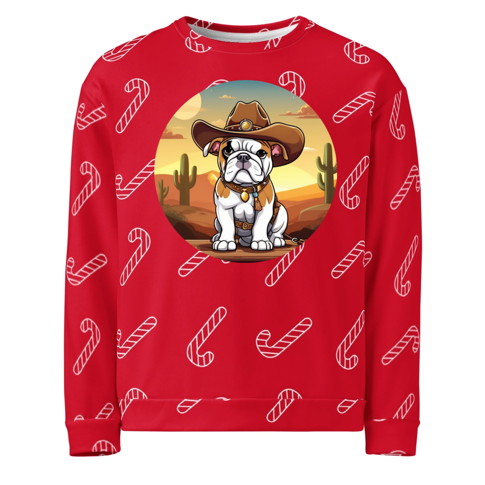 PugMug Custom Bulldog Ugly Christmas Sweatshirt