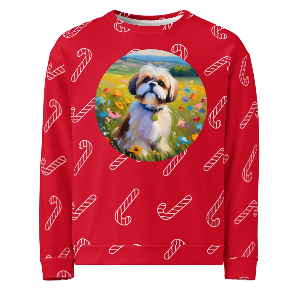 PugMug Custom Shih Tzu Ugly Christmas Sweatshirt