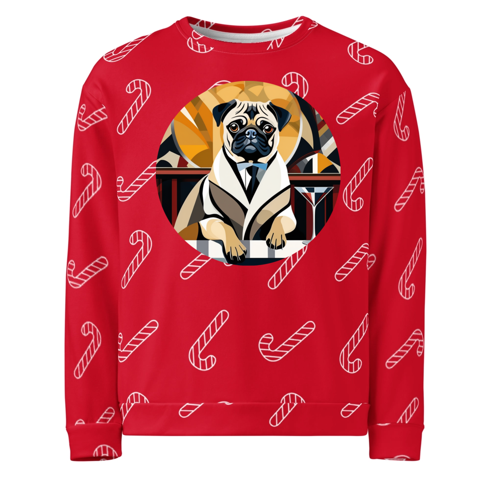PugMug Custom Pug Ugly Christmas Sweatshirt