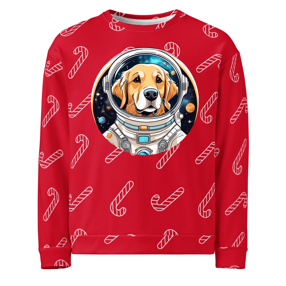 PugMug Custom Golden Retriever Ugly Christmas Sweatshirt