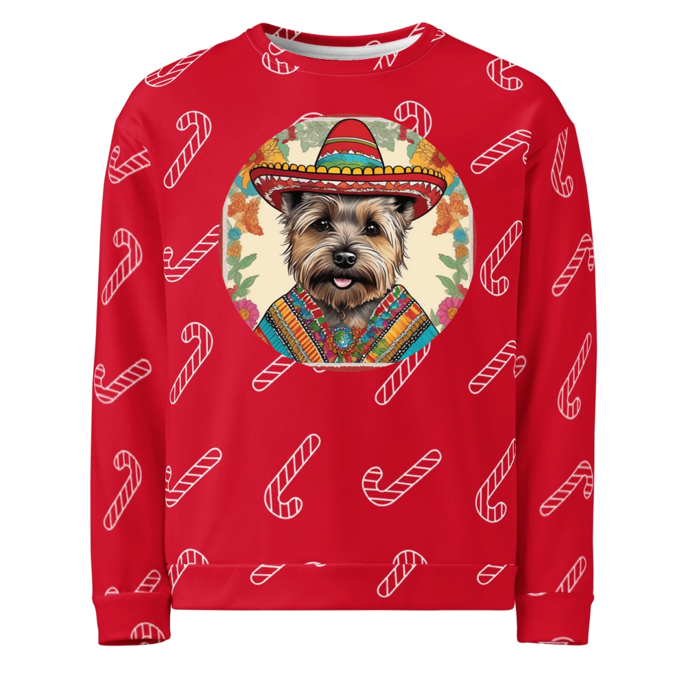 PugMug Custom Cairn Terrier Ugly Christmas Sweatshirt