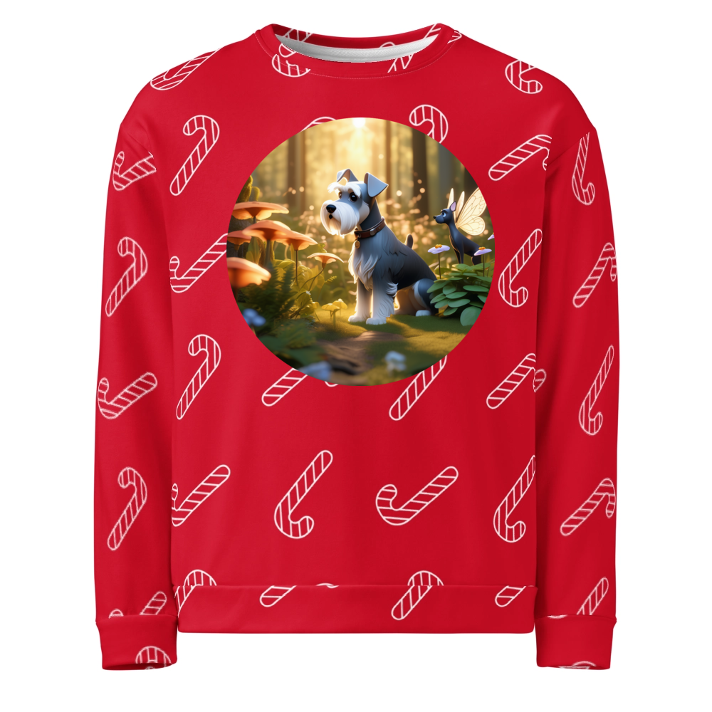PugMug Custom Miniature Schnauzer Ugly Christmas Sweatshirt