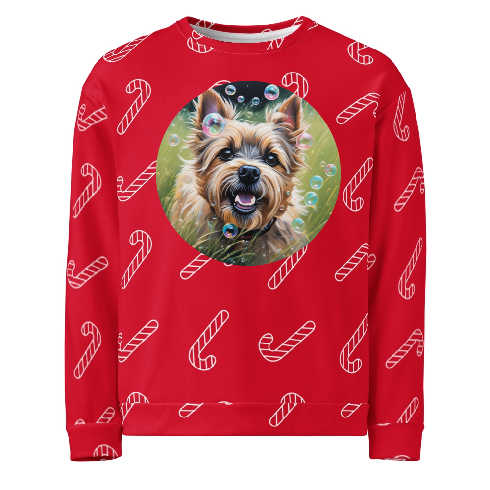 PugMug Custom Cairn Terrier Ugly Christmas Sweatshirt