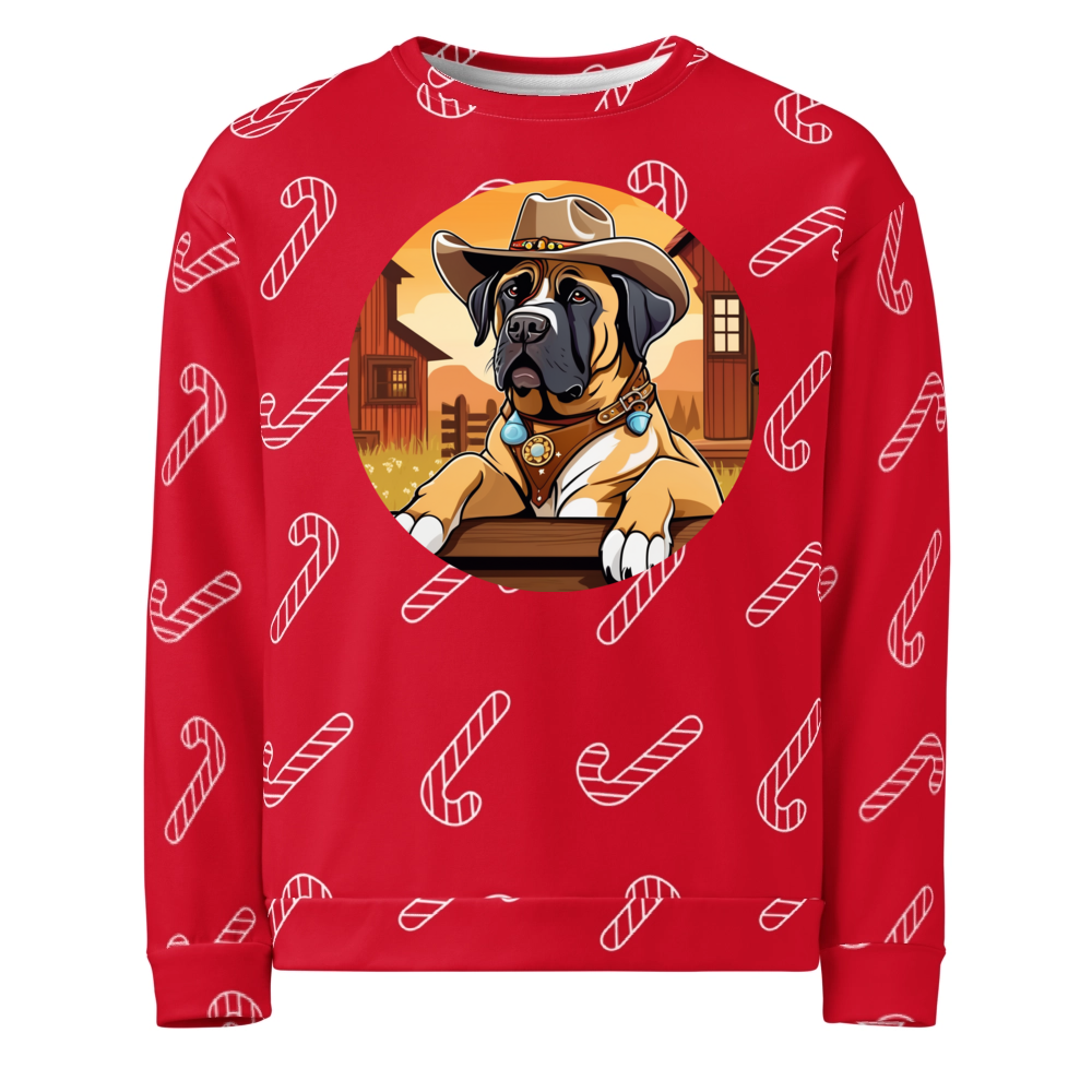 PugMug Custom Mastiff Ugly Christmas Sweatshirt