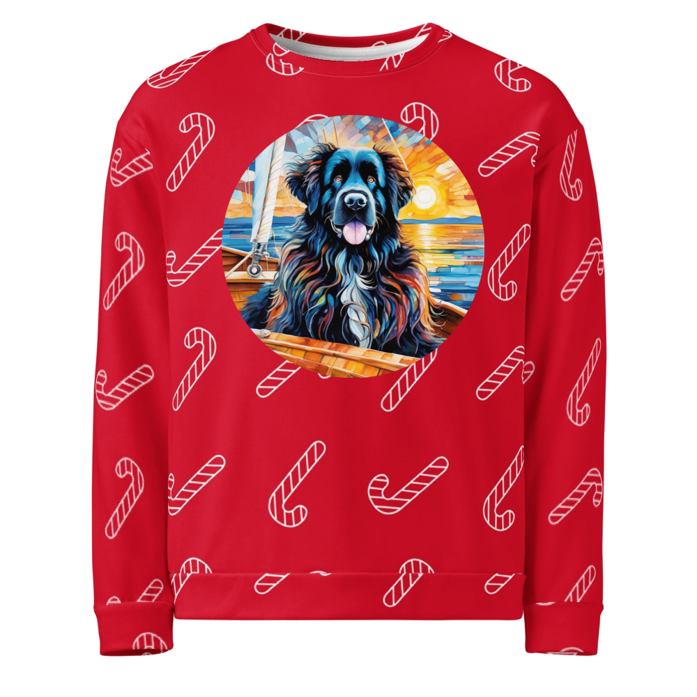 PugMug Custom Newfoundland Ugly Christmas Sweatshirt