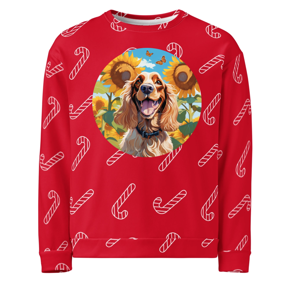 PugMug Custom English Cocker Spaniel Ugly Christmas Sweatshirt