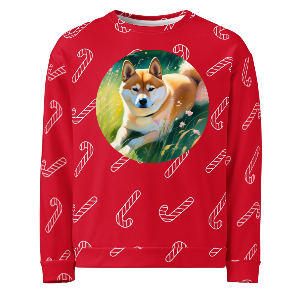 PugMug Custom Shiba Inu Ugly Christmas Sweatshirt