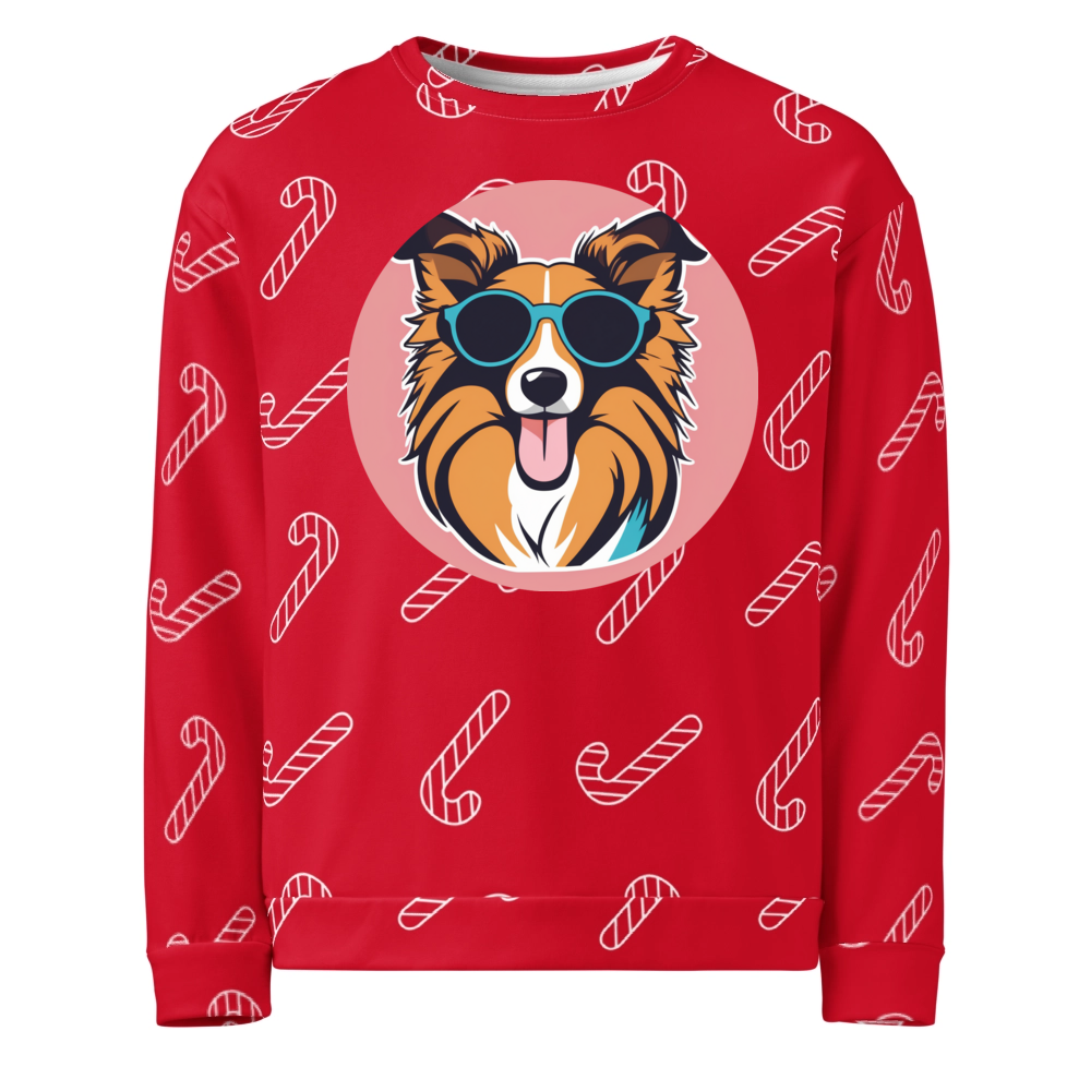 PugMug Custom Shetland Sheepdog Ugly Christmas Sweatshirt