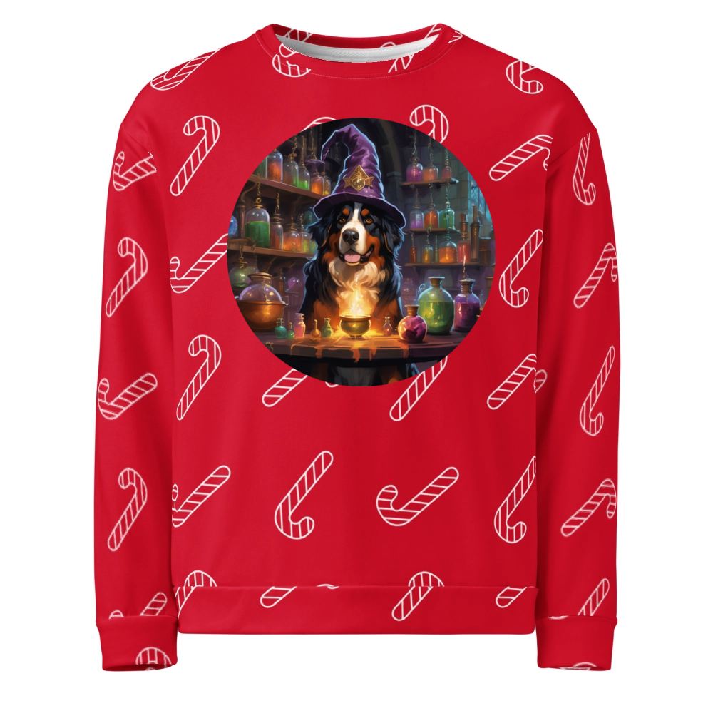 PugMug Custom Bernese Mountain Dog Ugly Christmas Sweatshirt