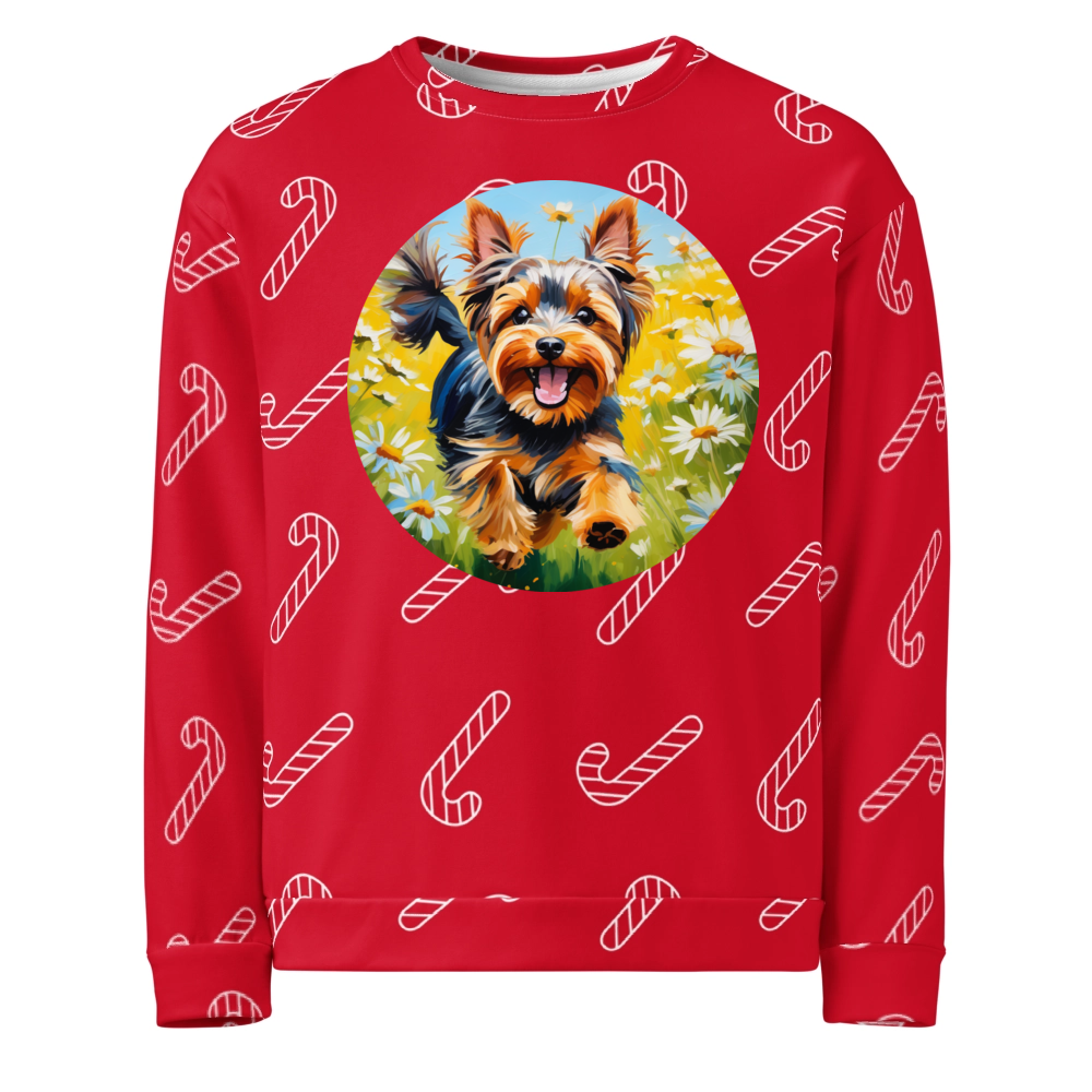 PugMug Custom Yorkshire Terrier Ugly Christmas Sweatshirt