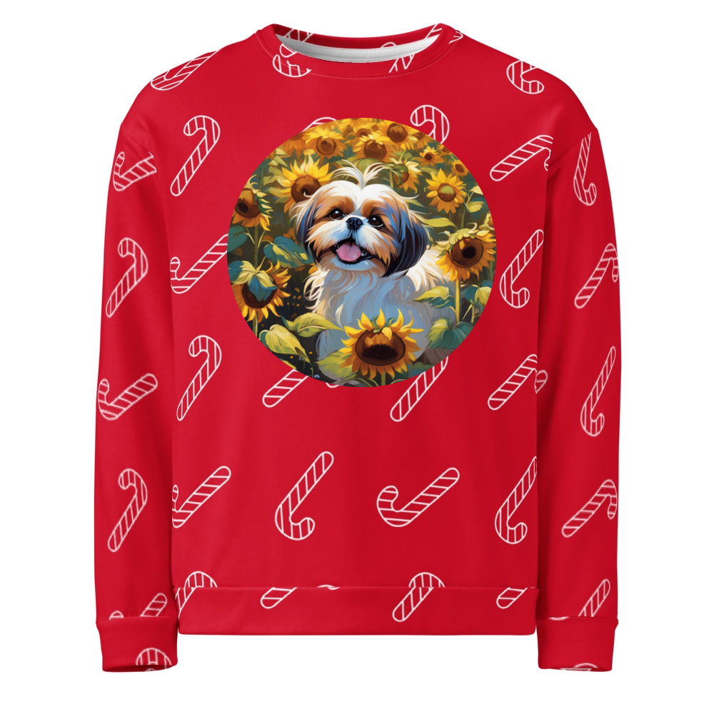 PugMug Custom Shih Tzu Ugly Christmas Sweatshirt